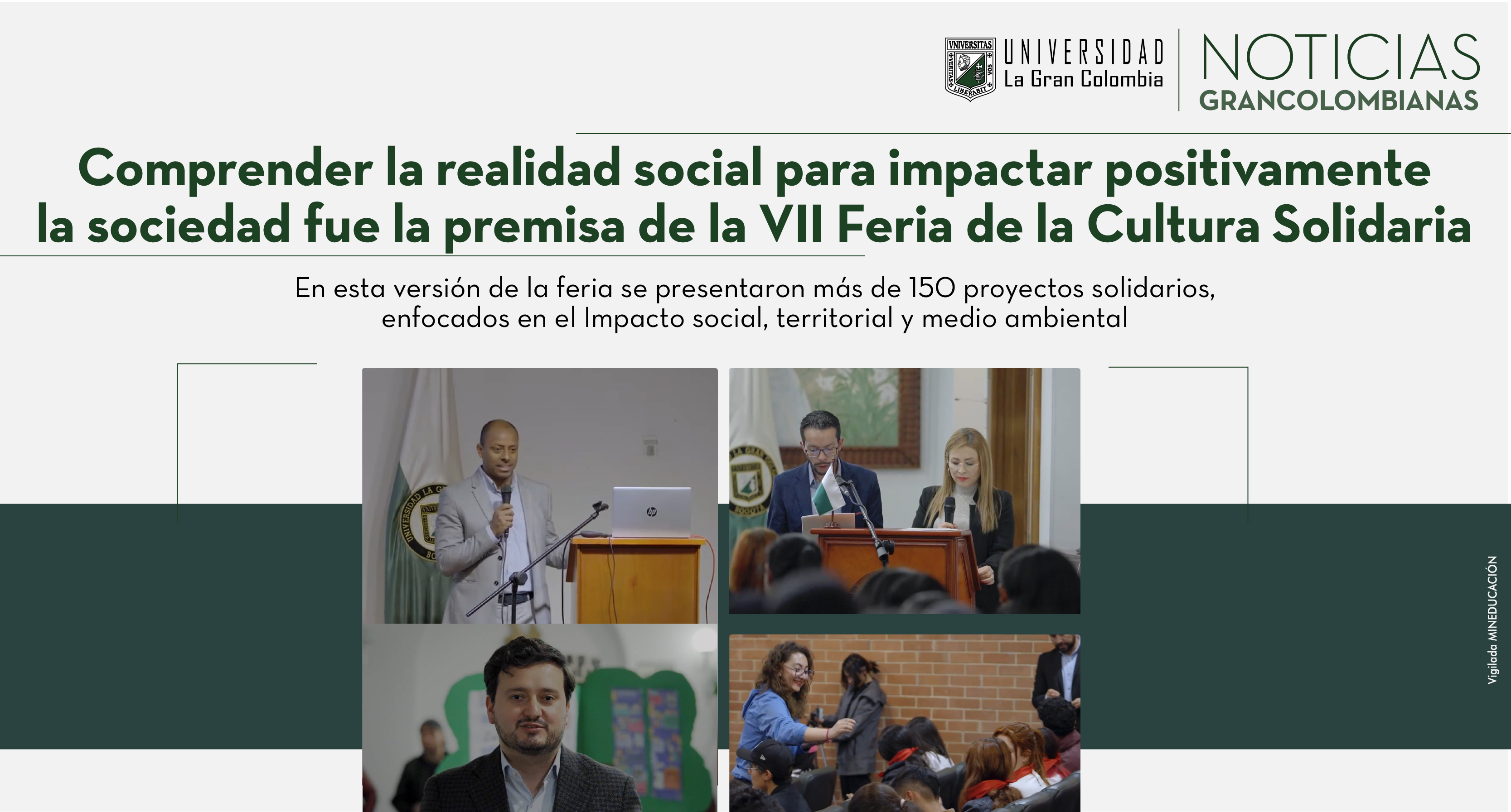 Comprender la realidad social para impactar positivamente la sociedad fue la premisa de la VII Feria de la Cultura Solidaria