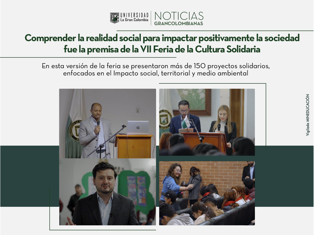 Comprender la realidad social para impactar positivamente la sociedad fue la premisa de la VII Feria de la Cultura Solidaria