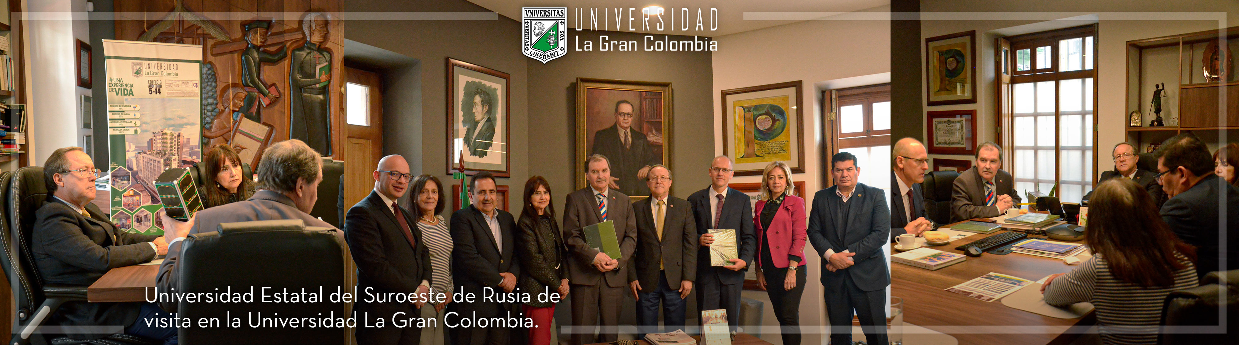 Universidad Estatal del Suroeste de Rusia de visita en la Universidad La Gran Colombia