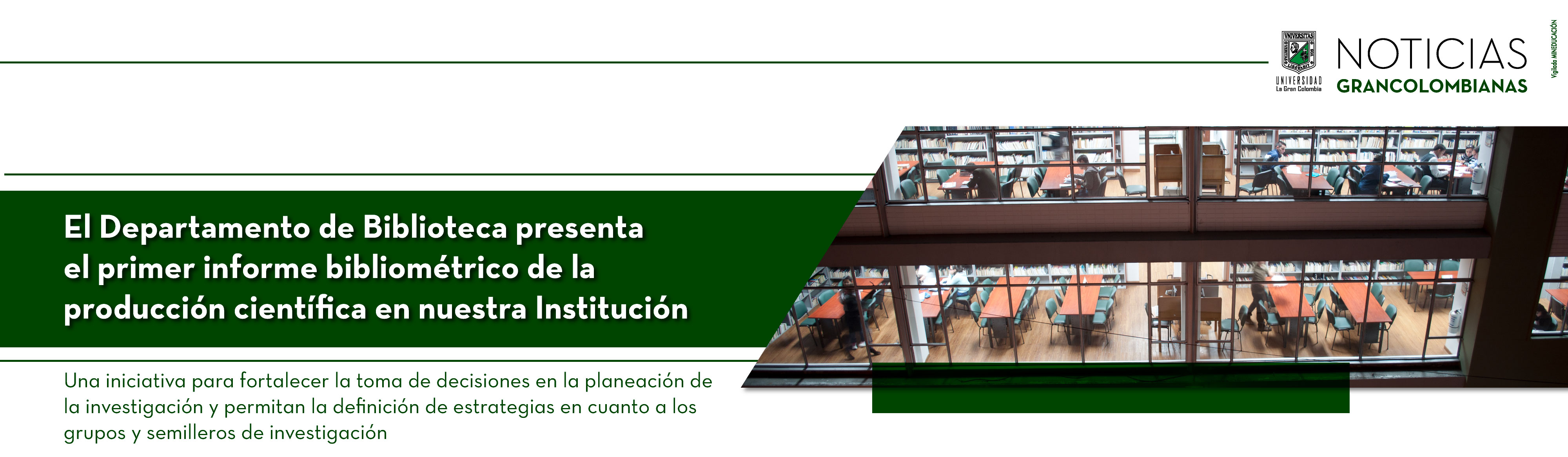 El Departamento de Biblioteca presenta el primer informe bibliométrico de la producción científica en nuestra Institución